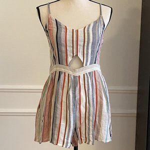American Eagle Multi Striped Romper